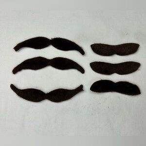 Mustache fake self adhesive 11 packages black blonde grey white